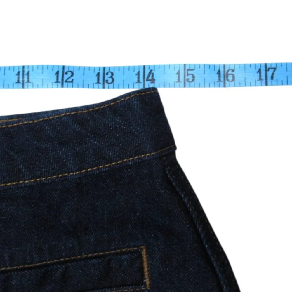 Reformation Amara High Rise Denim Mini Skirt Dark Blue 28